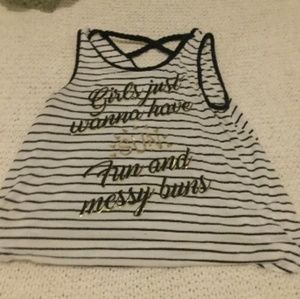 Trendy girly tank
